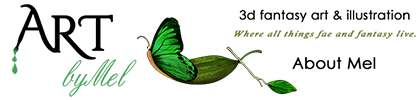 art by mel logo about mel
