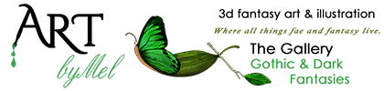 art by mel logo angels gallery