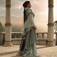 A welcome moment of solitude for a queen, far removed from the pressures of the court