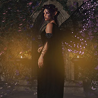 Beautiful but deadly, beware the dark fae creature....