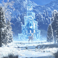 a beautiful winter landscape of a place where winter lasts forever..