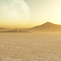 Barren desert landscape