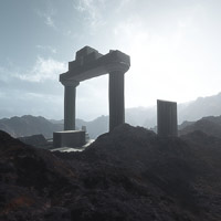 Desolate ruins